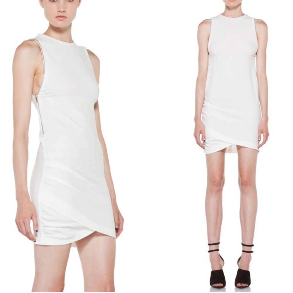 IRO Iseline Zip Accent Mini Dress